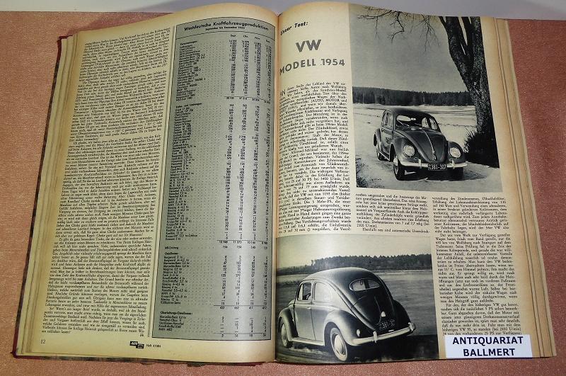 Das Auto Motor Und Sport 31 Jahrgang 1954 1 26 Hefte In 1 Band
