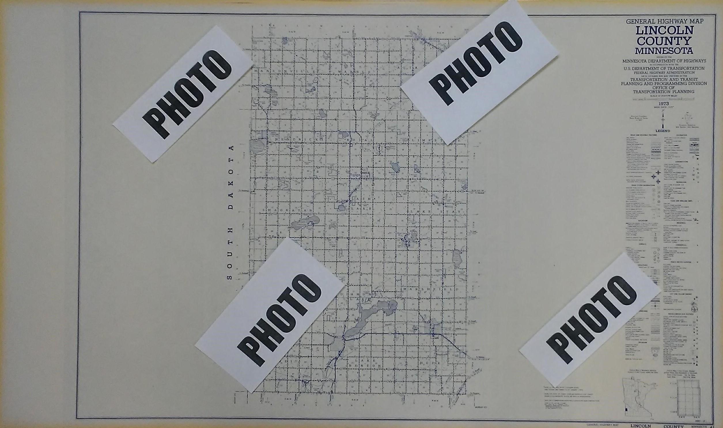 General Highway Map, Lincoln County, Minnesota by Minnesota Dept. of