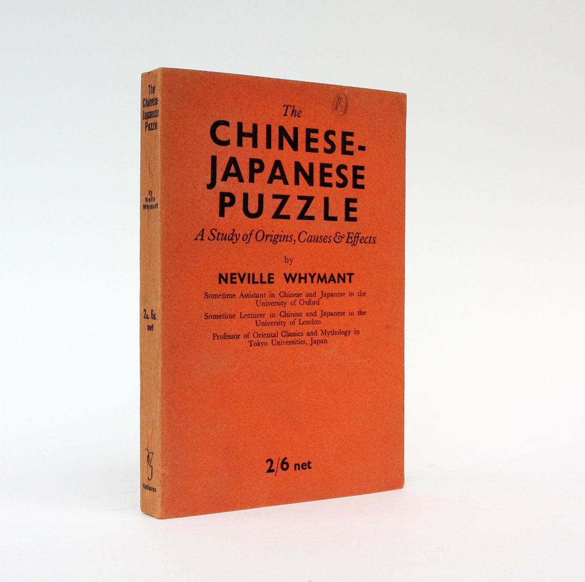 THE CHINESEJAPANESE PUZZLE A Study of Origins, Causes and Effects. by