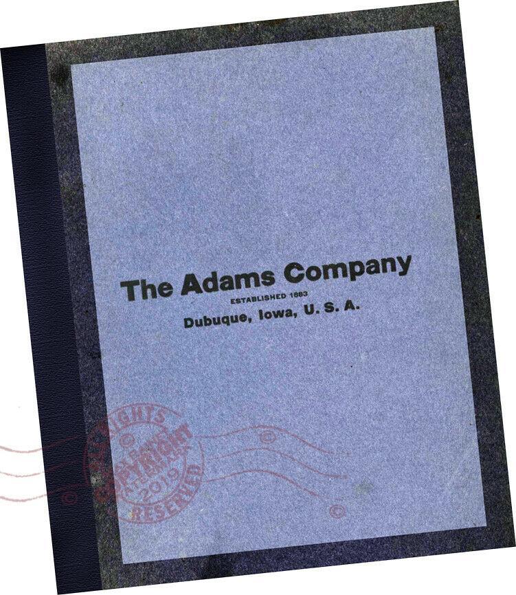 1926 Adams Fireplace Furniture Catalog No. 11 (A modern reprint of the original wholesale samples Brochure). The Adams Company - Designers, Manufactu