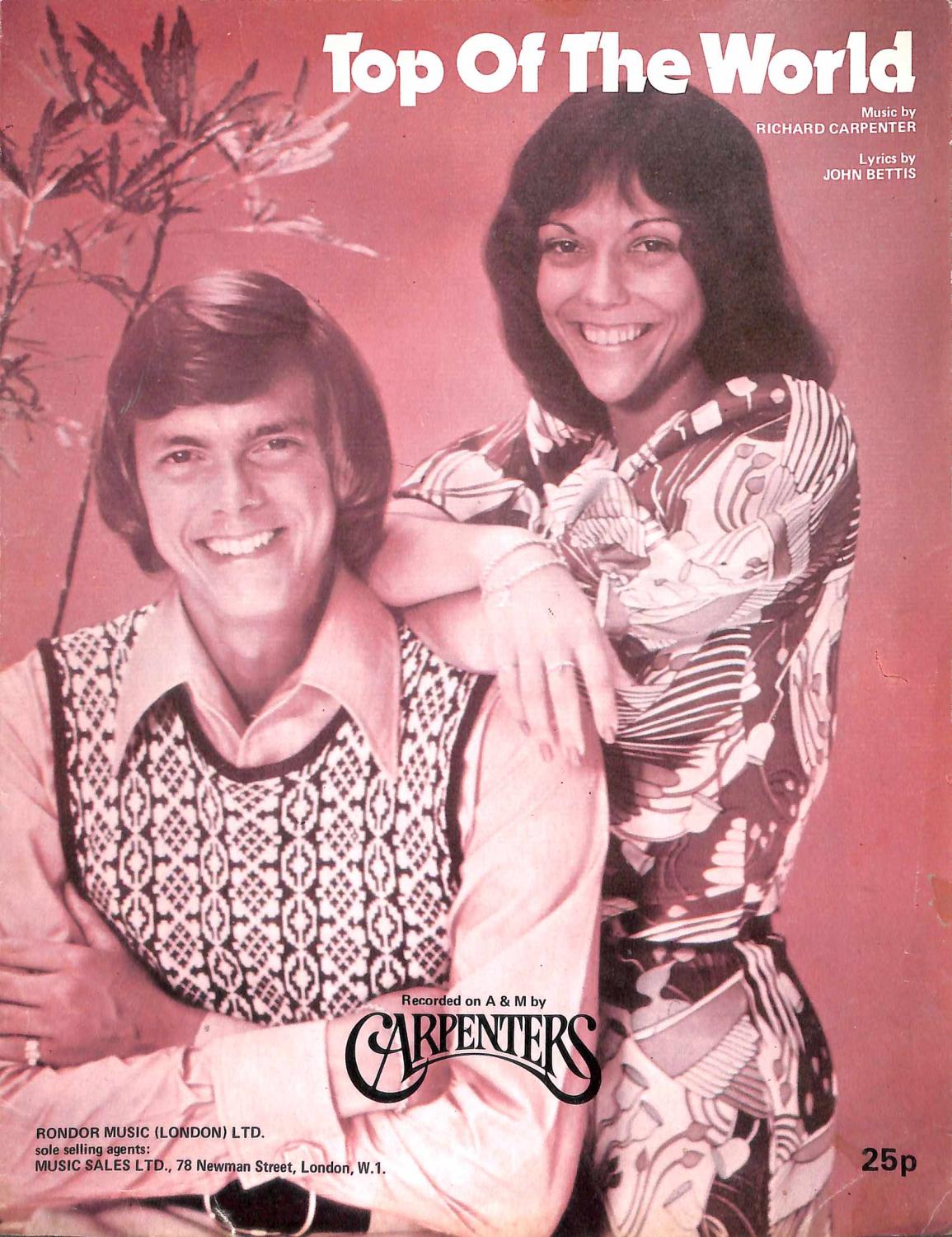 Top of The World (Recorded on A & M by The Carpenters) by Lyrics by