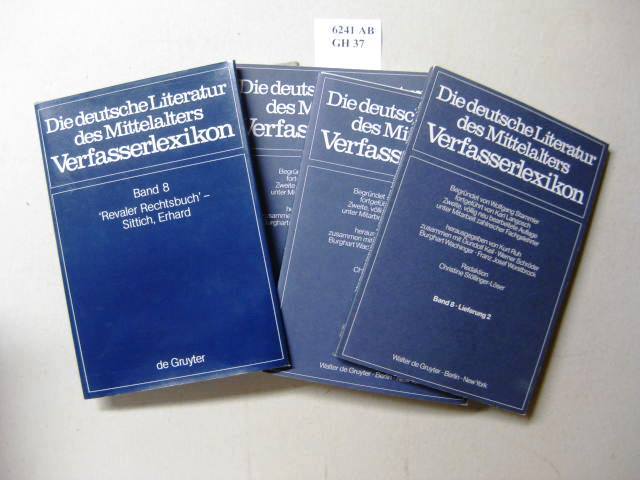 Die deutsche Literatur des Mittelalters. - Verfasserlexikon. - Stammler, Wolfgang [Begr.], Karl [Bearb.] Langosch und Kurt [Hrsg.] Ruh