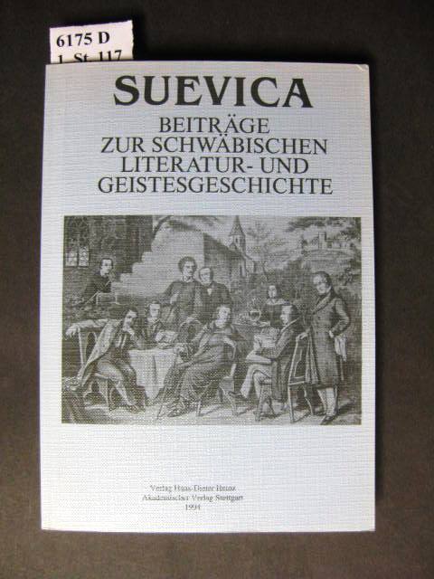 Suevica. Beiträge zur Schwäbischen Literatur- und Geistesgeschichte. - Breymayer, Reinhard (Hrsg.)