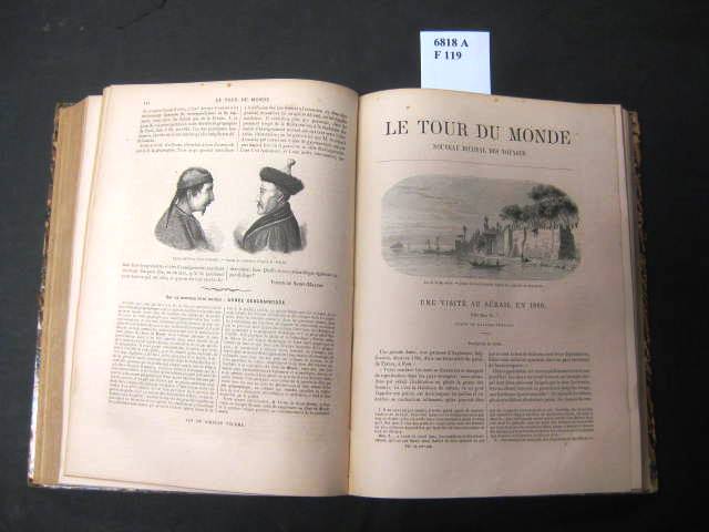 Livre Ancien "Le Tour Du Monde" - Journal Des Voyages 1872 - Édouard Charton - Édition Originale Reliée