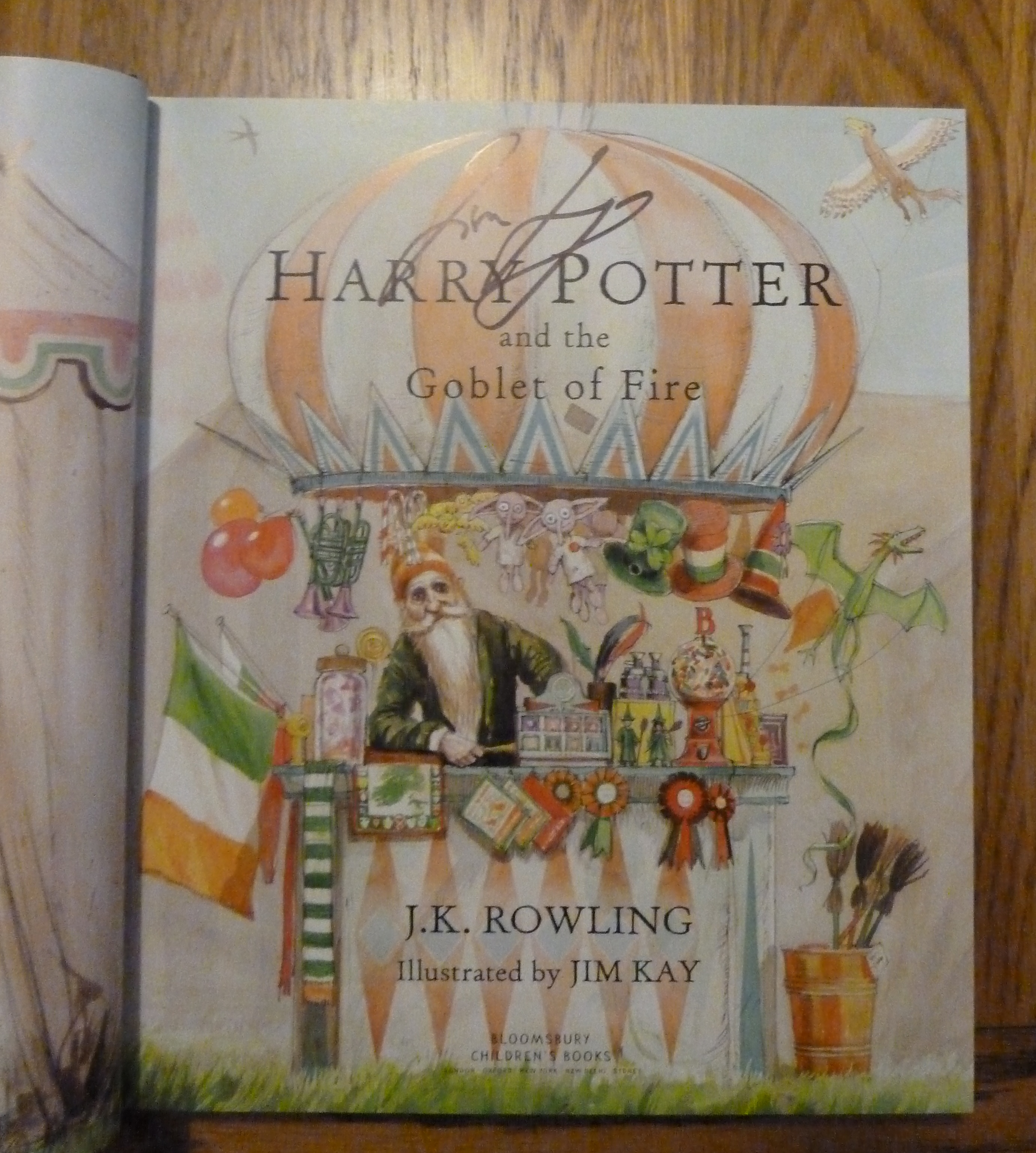 Signed Harry Potter First 4 Bks Illustrated by Jim Kay UK First Editions 