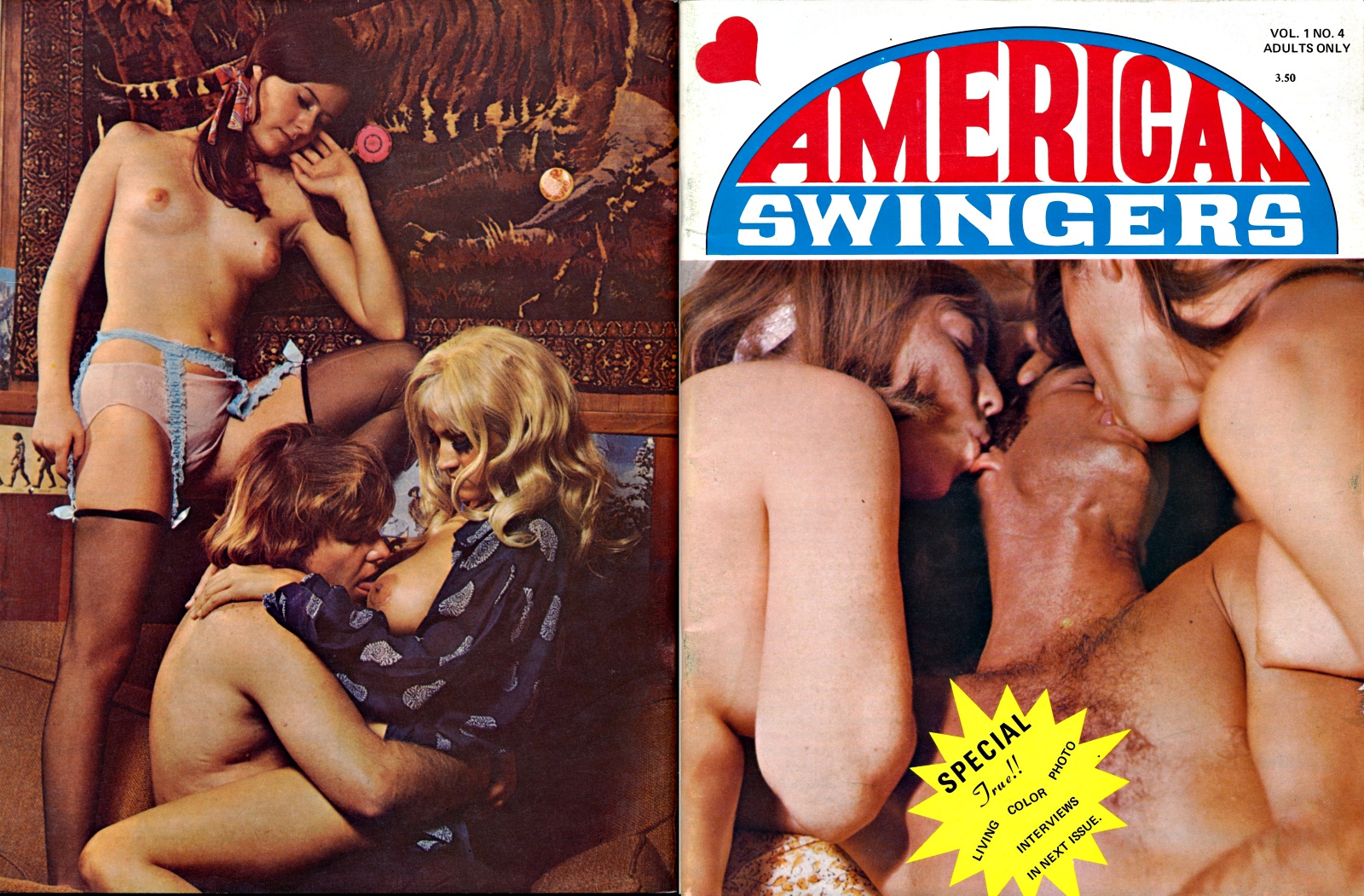 American Swingers (vintage adult magazine, 1970) by American Publications, Inc. Very Good (1970) Well-Stacked Books