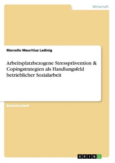 Arbeitsplatzbezogene Stressprävention & Copingstrategien als Handlungsfeld betrieblicher Sozialarbeit - Marcello Mauritius Ladinig