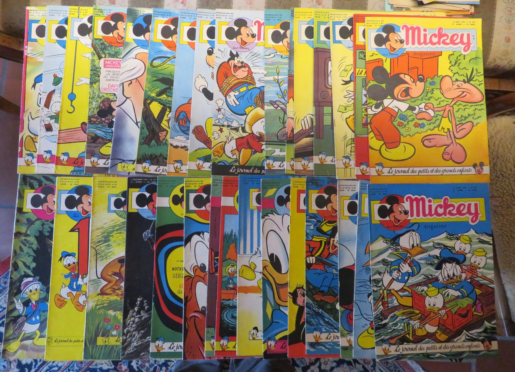超歓迎された Mickey. de Magazine Le 5e 213 211, 210, N° 1954/1955. année コレクション