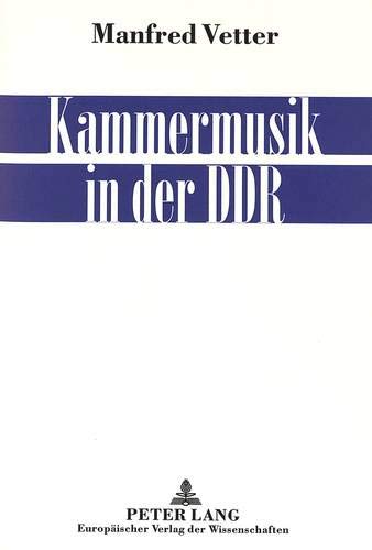 Kammermusik in der DDR / Manfred Vetter - Johanna, Vetter
