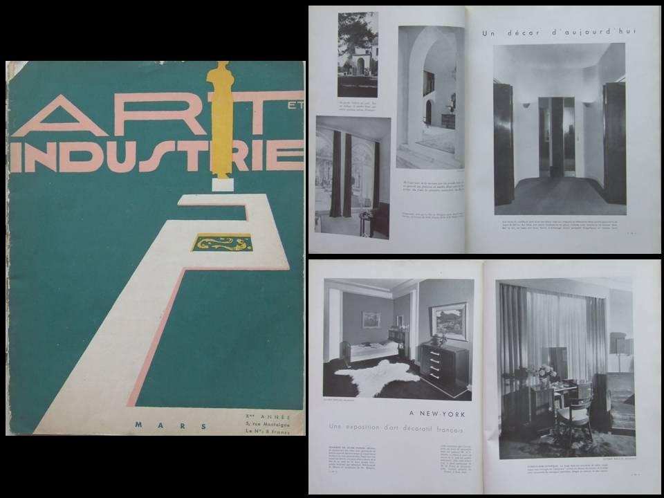 ART ET INDUSTRIE N°3 1934 LUCIEN ROLLIN, MAURICE JALLOT, ST JEAN DE LUZ, LORIENT [Assez bon] [Couverture souple]
