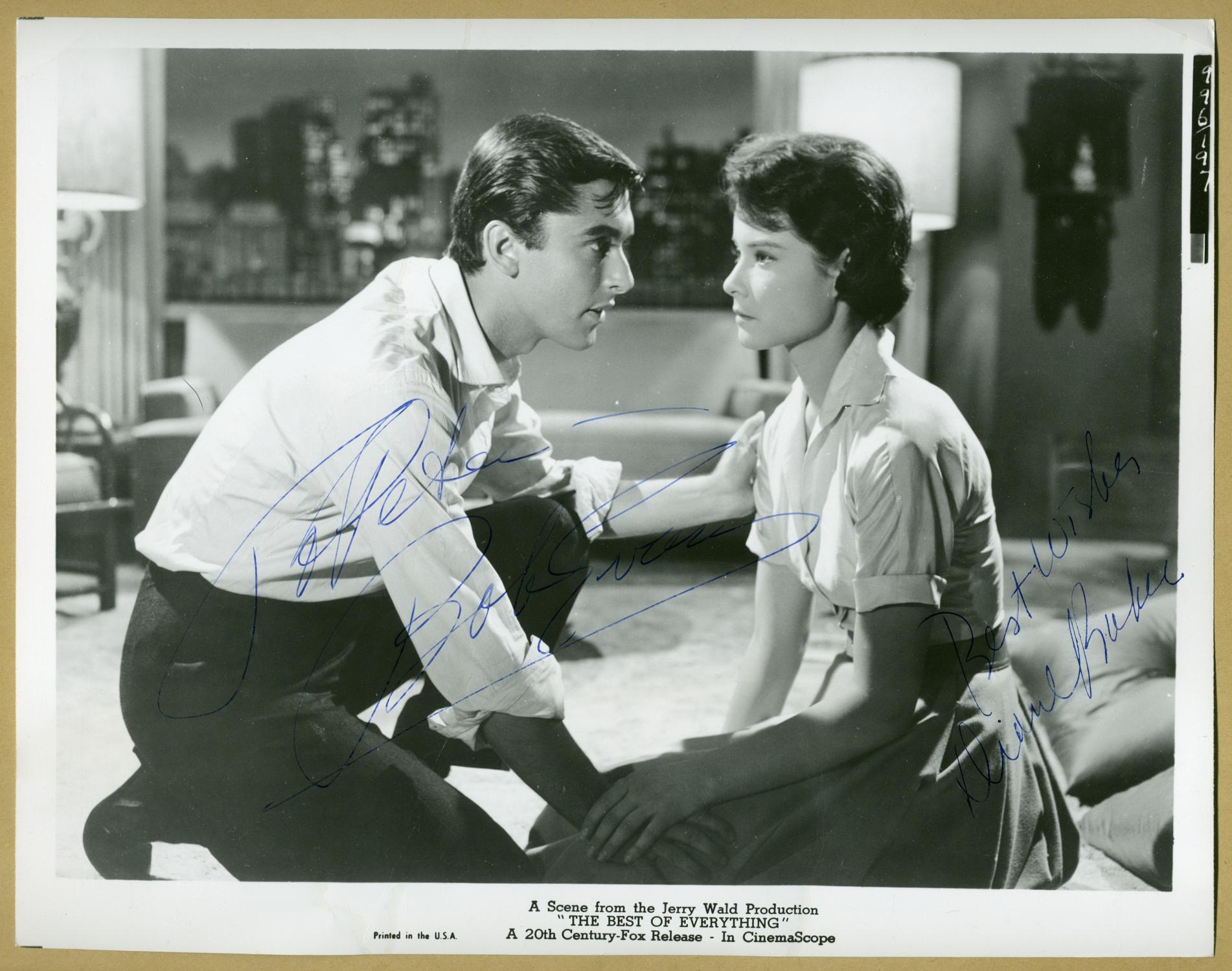 Robert Evans & Diane Baker Superb vintage signed photo Pierre