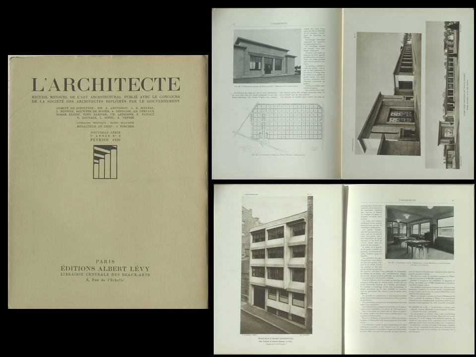 L'ARCHITECTE - FEVRIER 1930 - CIMETIERE PARISIEN THIAIS, PARIS, 6 RUE ...