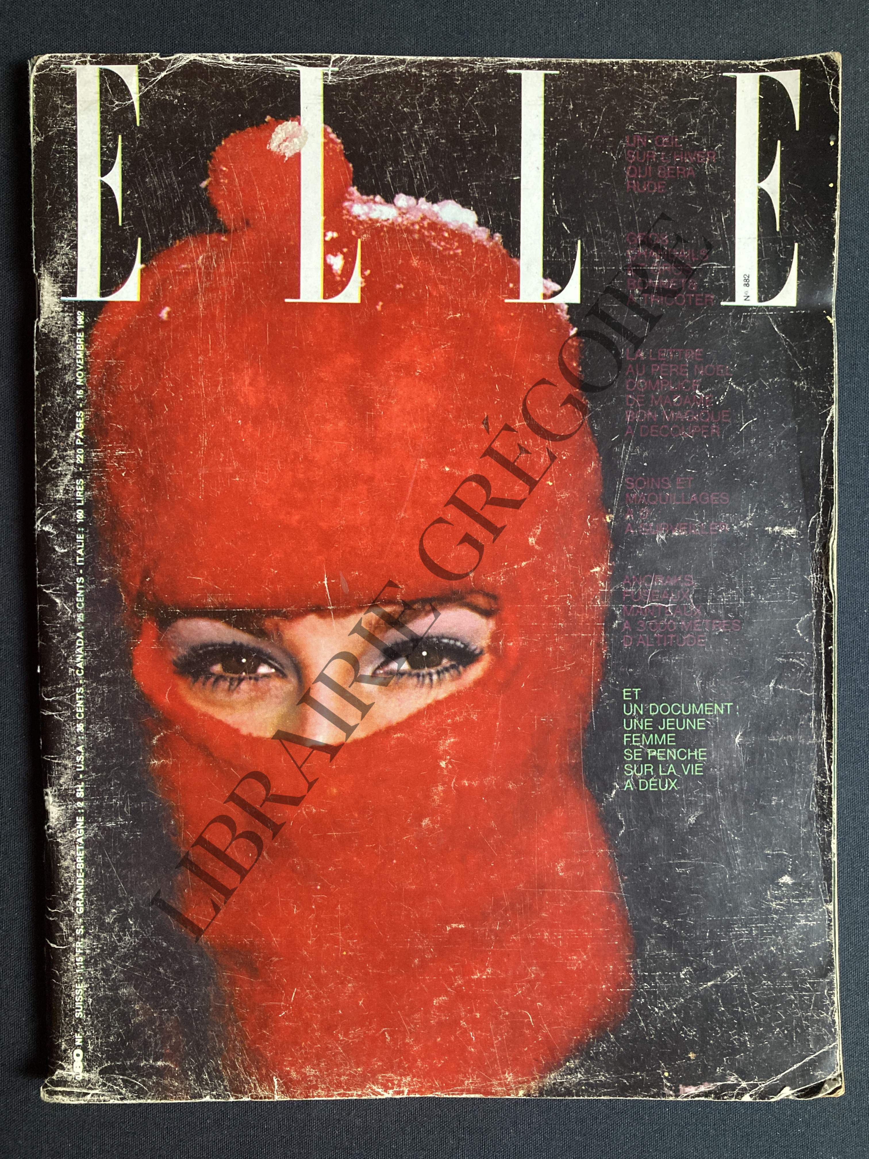 ELLE-N°882-16 NOVEMBRE 1962 [Bon] [Couverture souple]