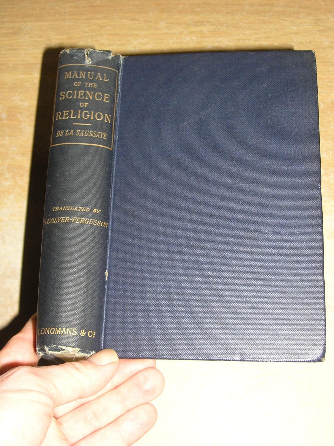 Manual Of The Science Of Religion