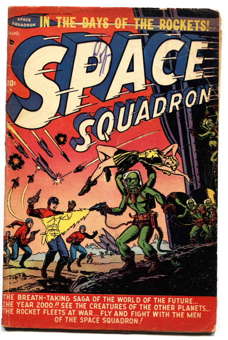 Collectibles　COVER-JET　SQUADRON　SPACE　#2-1951-ALIEN　Comic　DTA　ATTACK　ATLAS:　DIXON　(1951)