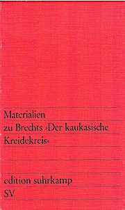 Materialien Zu Brechts, Der Kaukasiche Kreidekreis - Werner Hecht