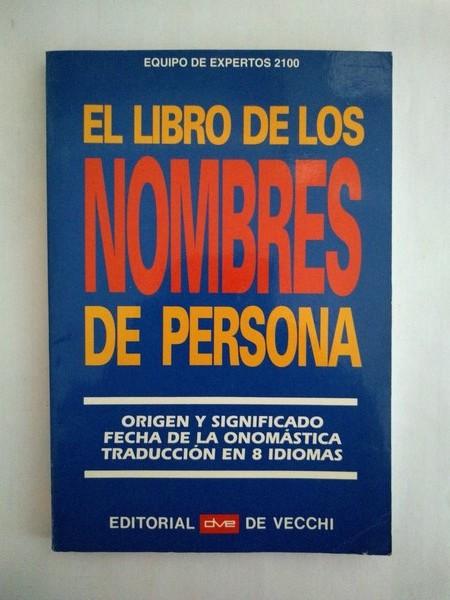 El libro de los nombres de persona