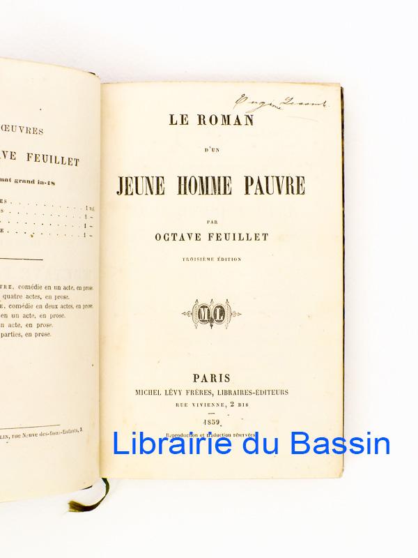 Le Roman d'un jeune homme pauvre by Octave Feuillet (1859) Librairie