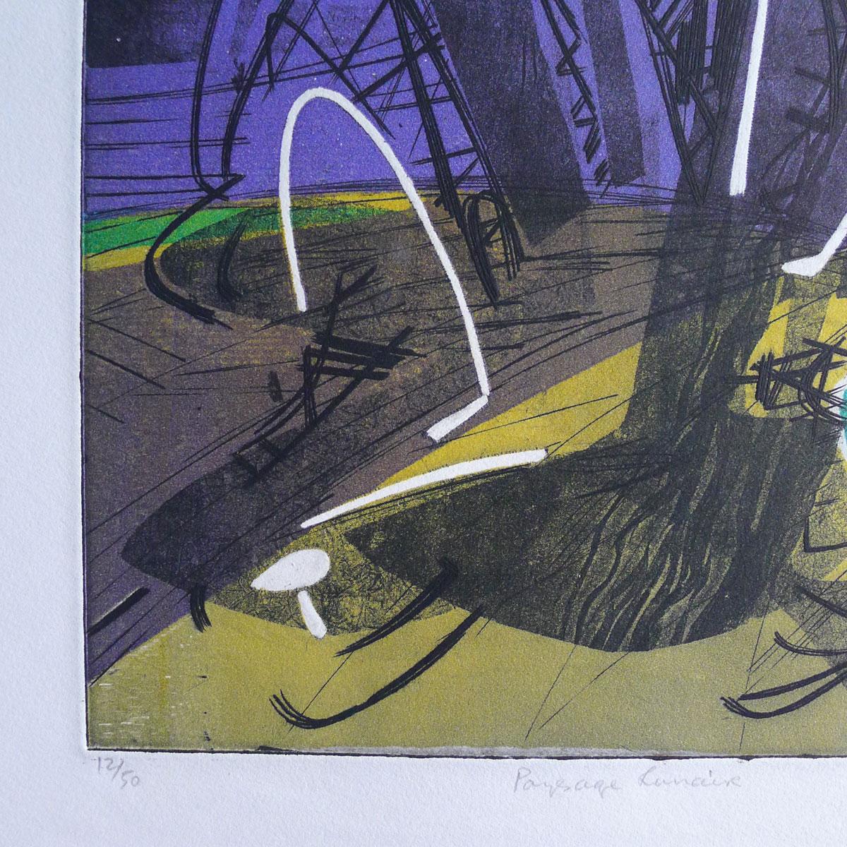 Paysage Lunaire' by S.W.HAYTER: (1955) 1st Edition, Signed