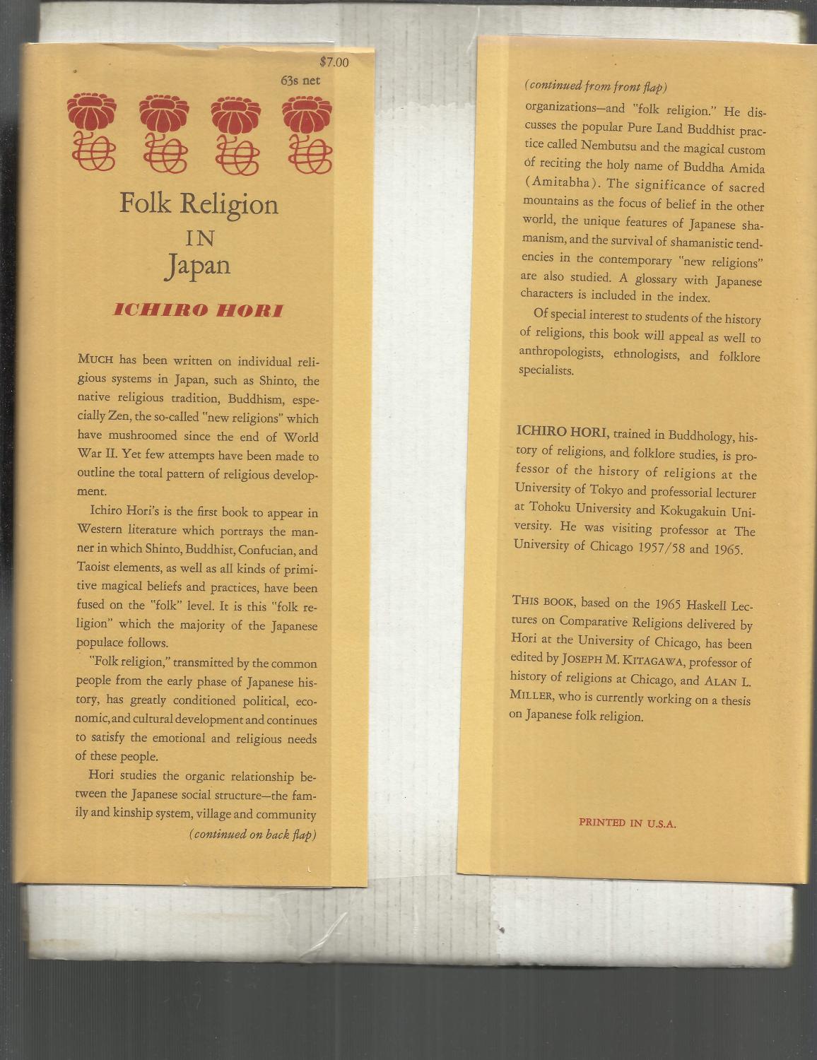 FOLK RELIGION IN JAPAN Continuity And Change. Edited By Joseph M