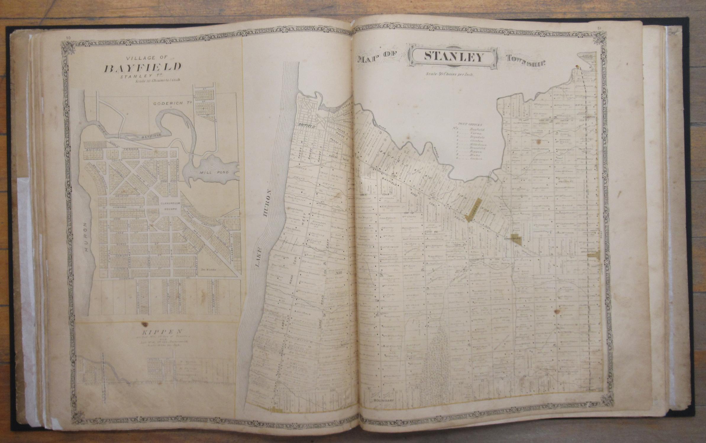 Illustrated Historical Atlas of the County of Huron Ont. by H. Belden