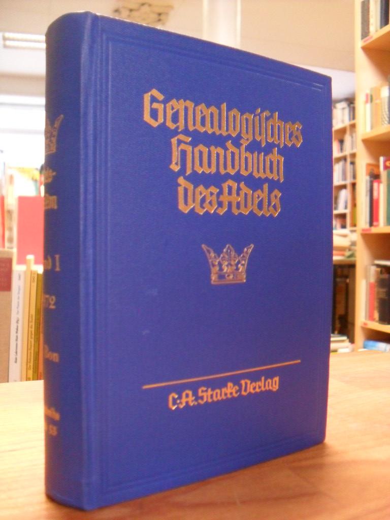 Adelslexikon - Bd. 1: A-Bon, zugleich: Genealogisches Handbuch des Adels, Bd. 53, - Hueck, Walter von (Hauptbearbeiter),
