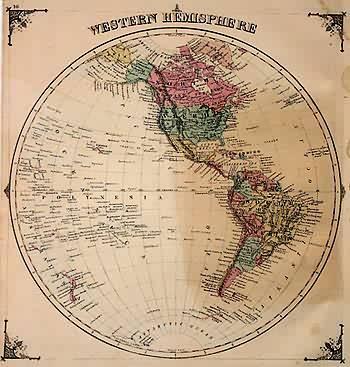 Western Hemisphere by Andreas: (1874) | Art Source International Inc.