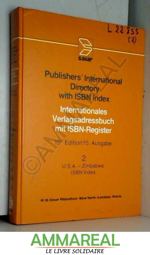 Publishers' International Directory with I.S.B.N.Index - Helmut Opitz