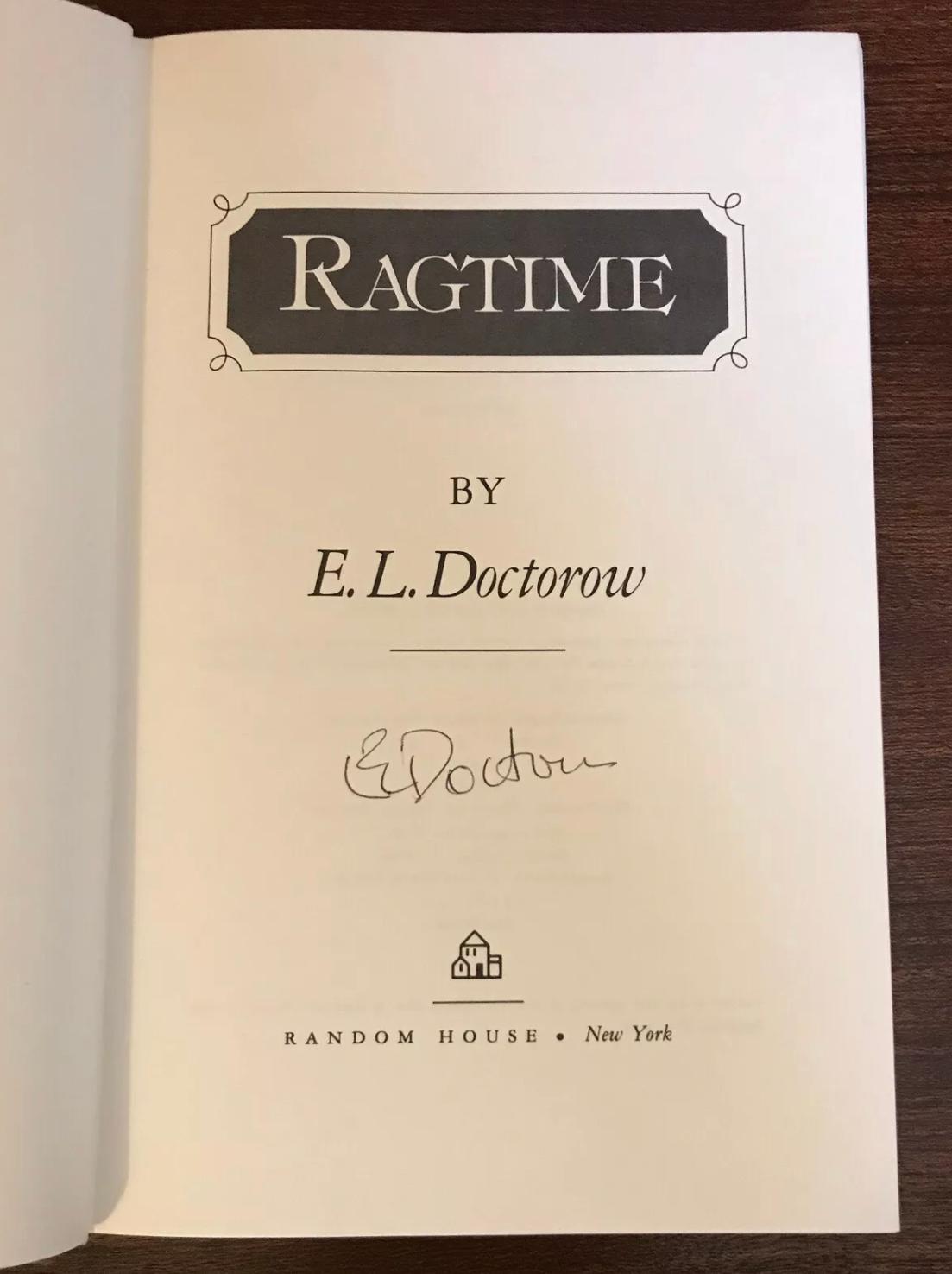 Ragtime by E.L. Doctorow: Very Good Hardcover (1975) 1st Edition ...
