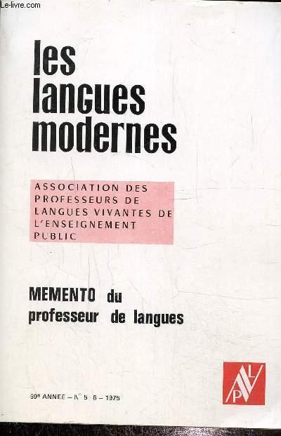 Les langues modernes, association des professeurs de langues vivantes ...