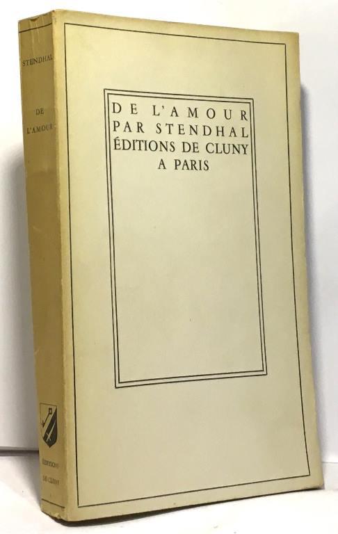 De L Amour By Stendhal 1938 Crealivres