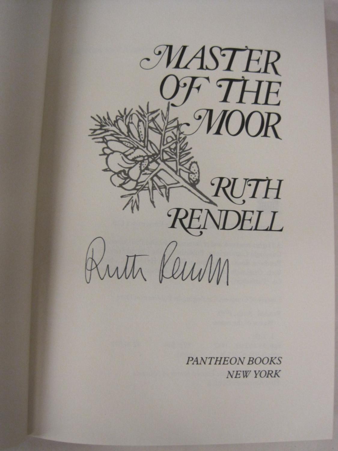 Master of the Moor by Ruth Rendell Near Fine Hardcover (1982) 1st