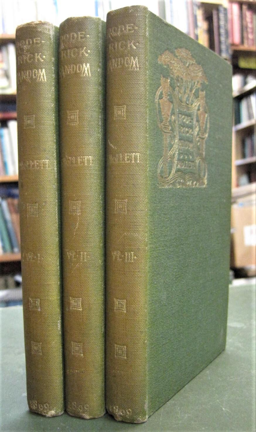 The Adventures of Roderick Random - 3 Volumes (from the Works of Tobias Smollett) - Smollett, Tobias (edited by George Saintsbury)