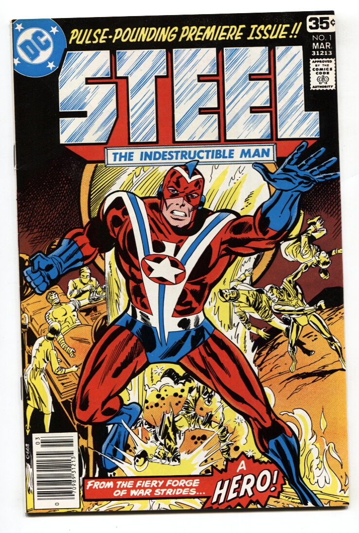 The man of steel comic books issue 1 published by DC