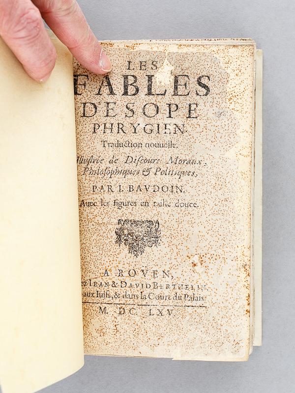Les Fables d'Esope Phrygien. Traduction nouvelle. Illustrée de Discours ...