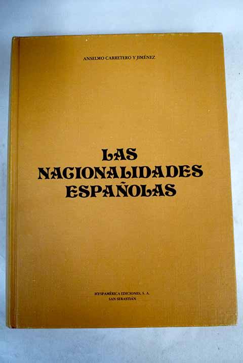 Las nacionalidades españolas - Carretero y Jiménez, Anselmo