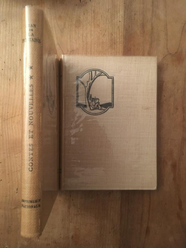 Livre : Fables Et Contes De Jean De La Fontaine - Édition Reliée Cuir 1958