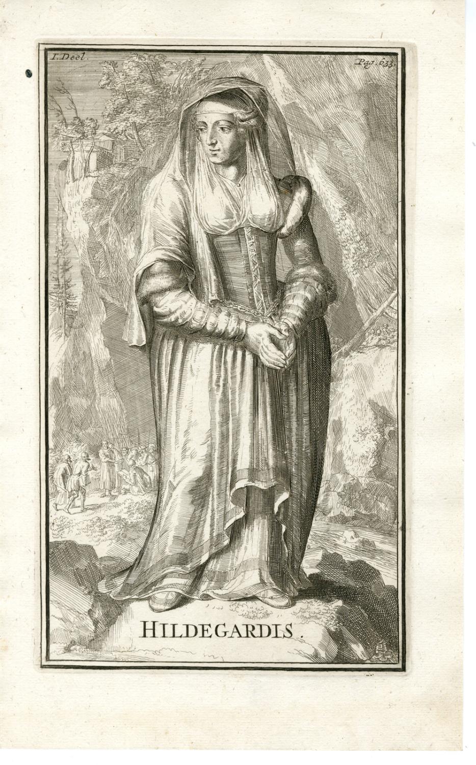 Antique PrintHILDEGARDIS VON BINGENOFSAINTHERETICSDE HOOGHE after