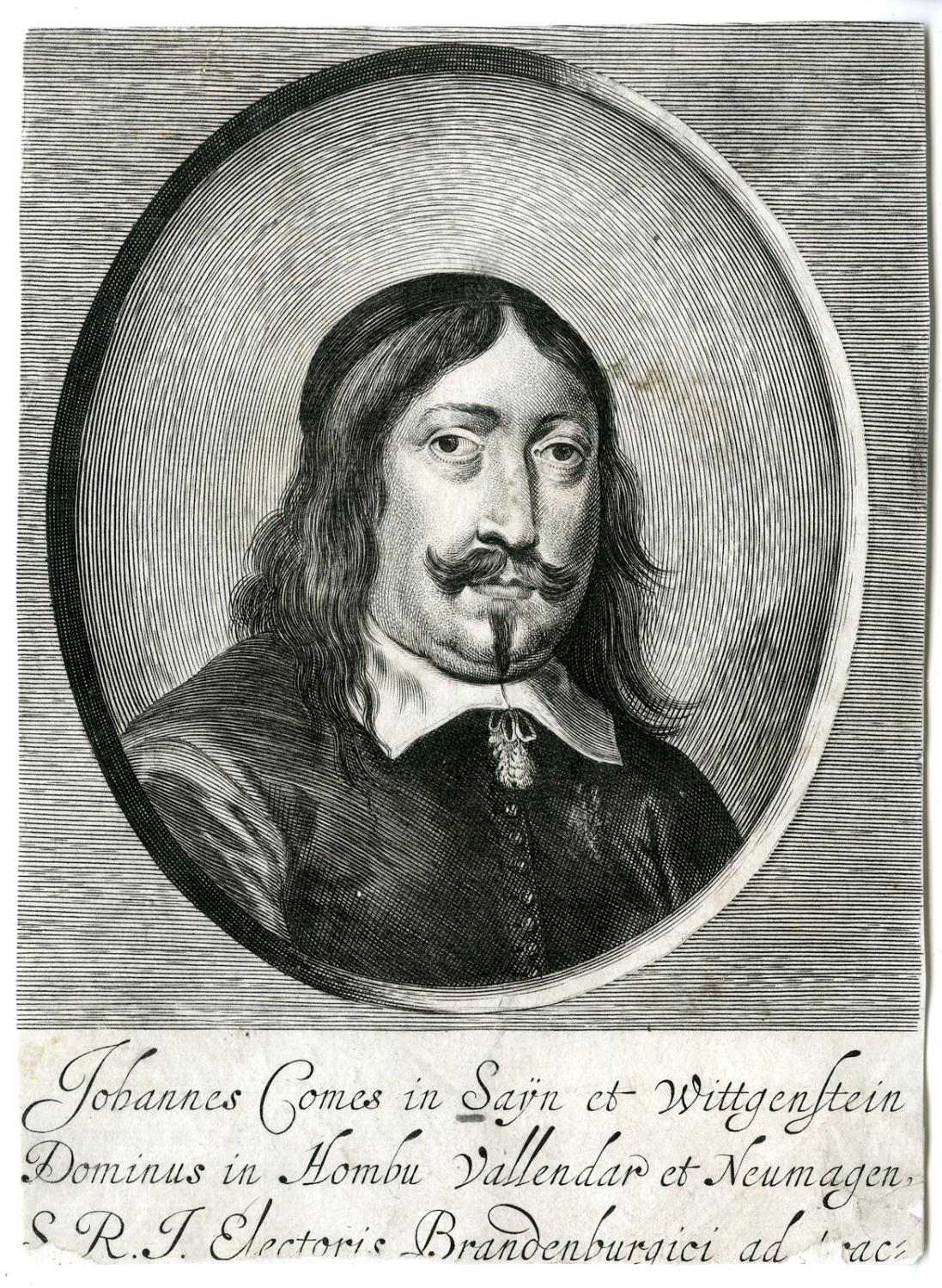 Antique Print-COUNT JOHANN VIII ZU SAYN WITTGENSTEIN-PORTRAIT-BAILLIU