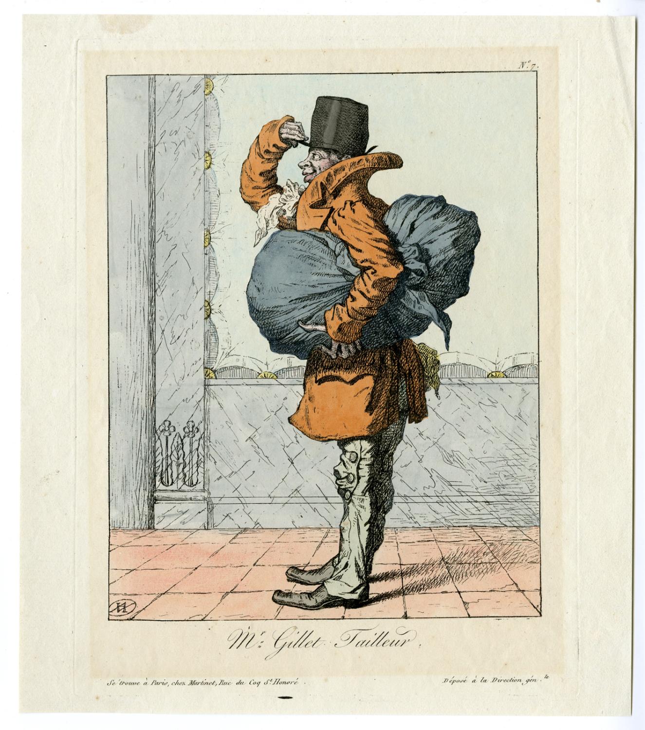 The tailor Mr. Gillet V. AUGIER after MARTINET, c.1800 [Good]