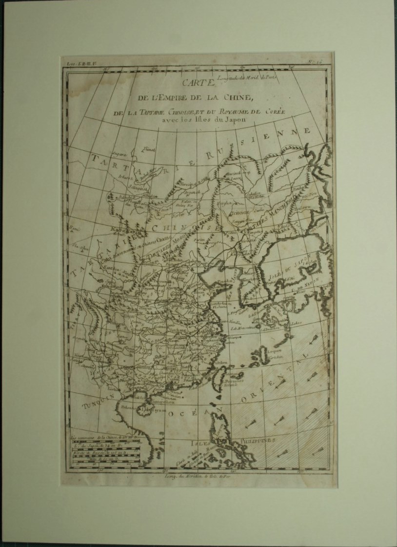 Carte De L Empire De La Chine De La Tartarie Chinoise Et Du Royaume De Coree Avec Les Isles Du Japon Analyse Succincte De L Atlas Dresse By Raynal Guillaume Thomas 1780 Antica