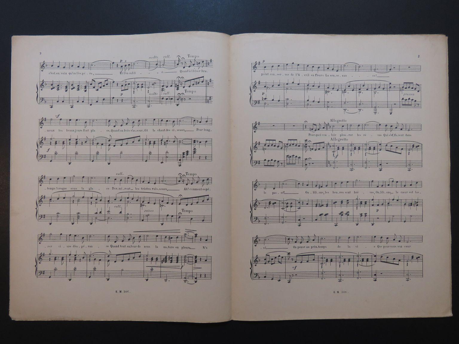 FRAGEROLLE Jean Valse des Oublis Chant Piano FRAGEROLLE Jean Valse des Oublis Chant Piano [ ]