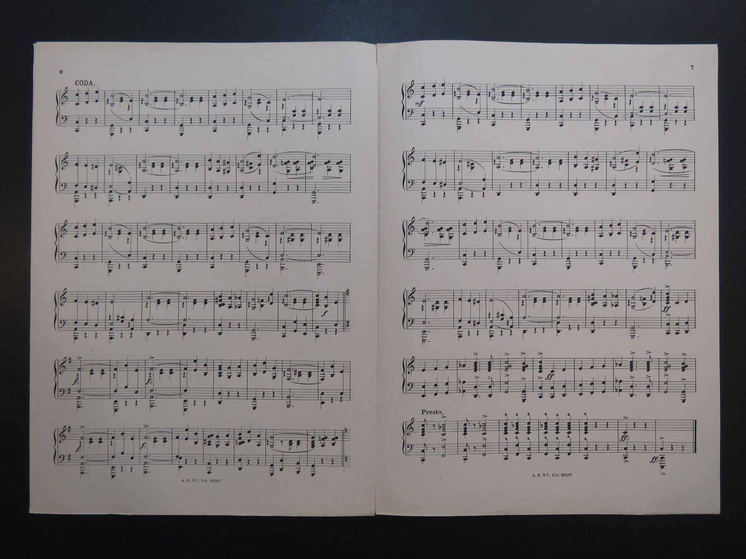 JOYCE Archibald A Thousand Kisses Piano 1910 by JOYCE Archibald A
