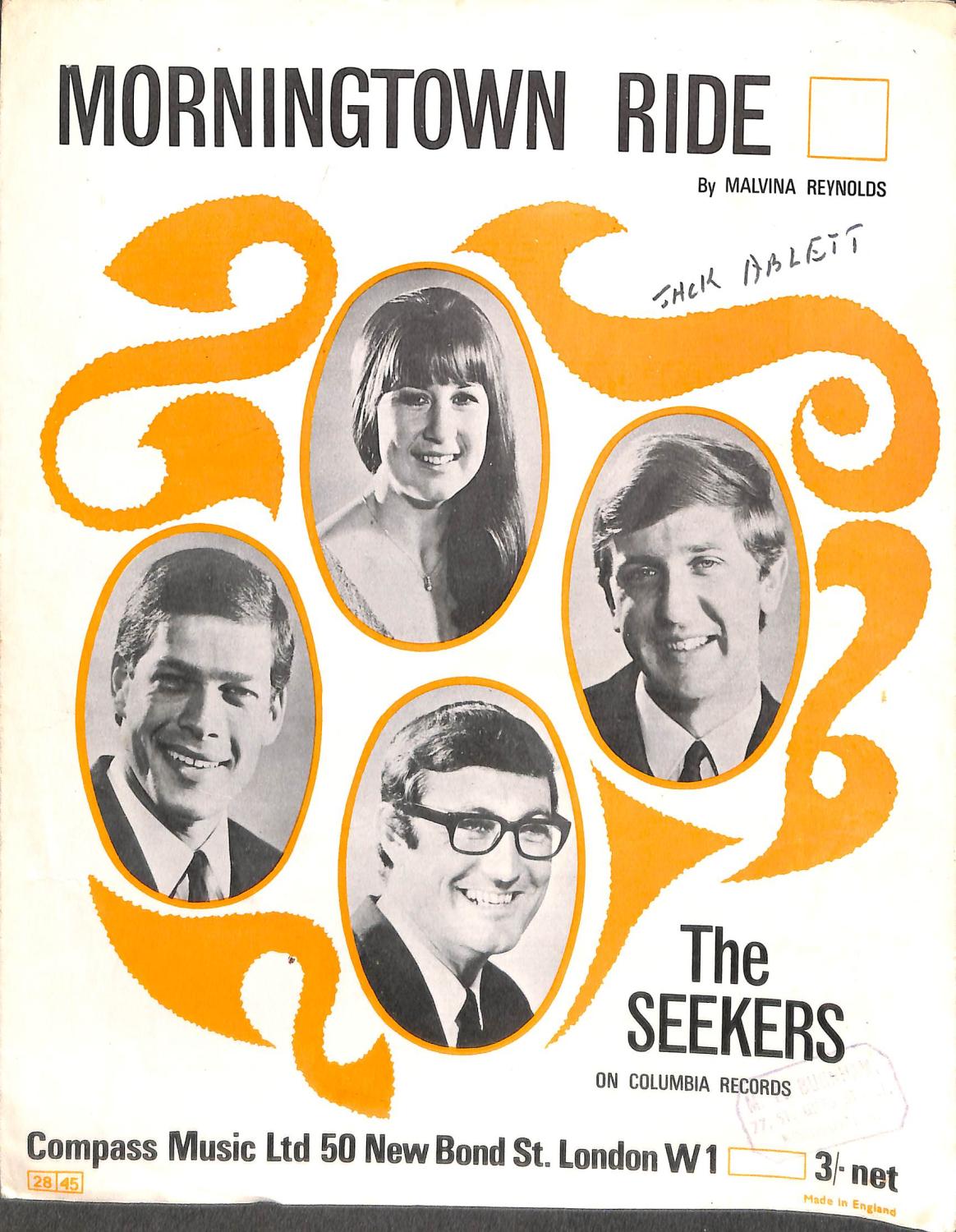 Morningtown Ride, recorded by The Seekers by Malvina Reynolds: (1966