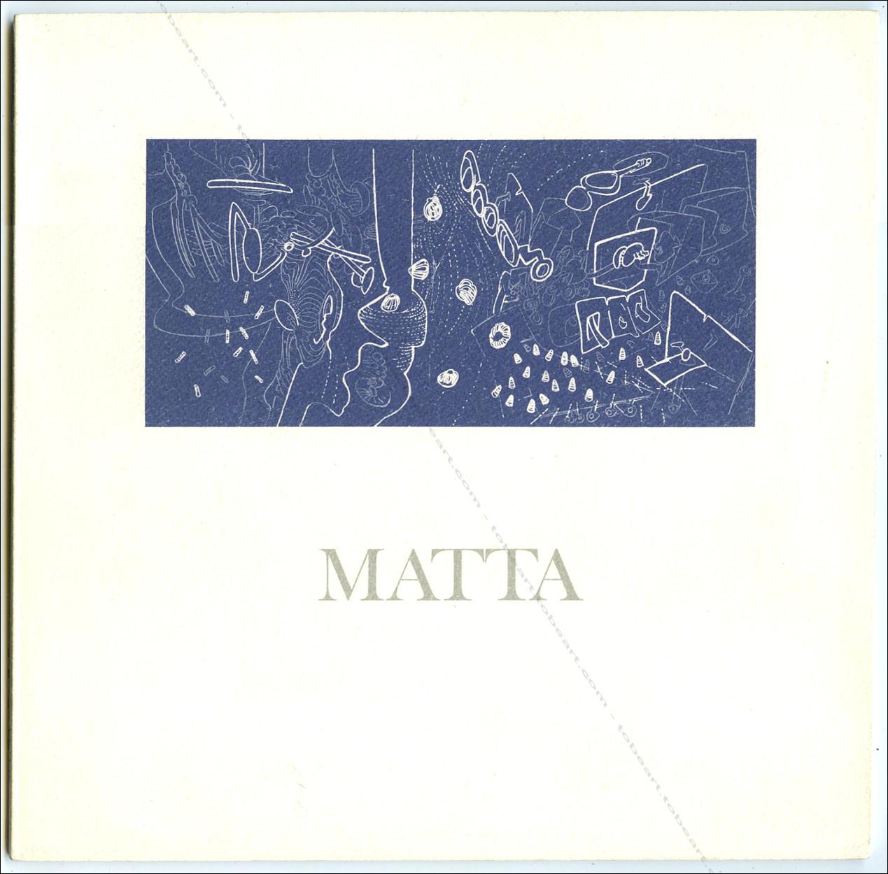 MATTA (Roberto). by [Roberto Sebastian MATTA].: Comme neuf Couverture ...