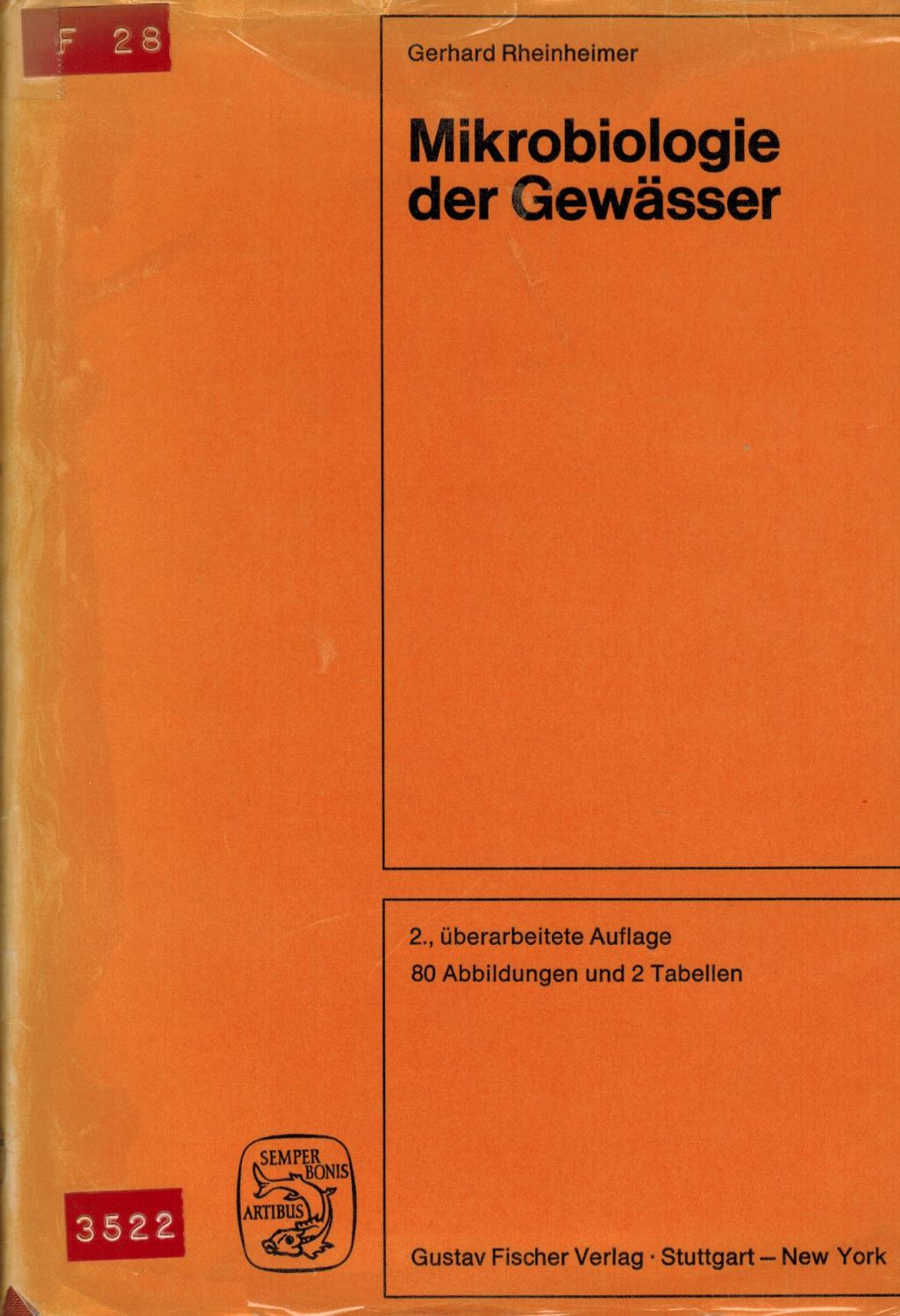 Mikrobiologie der Gewässer (Einführung in die Hydrobiologie) - Rheinheimer, Gerhard