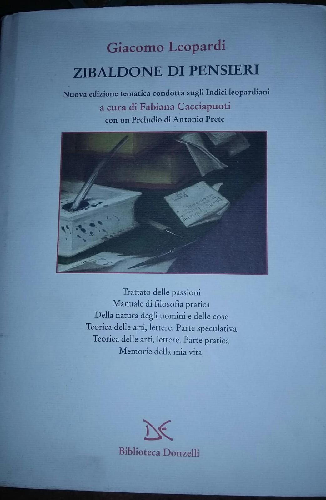 Zibaldone di pensieri.Nuova edizione tematica condotta sugli Indici leopardiani. - Giacomo Leopardi