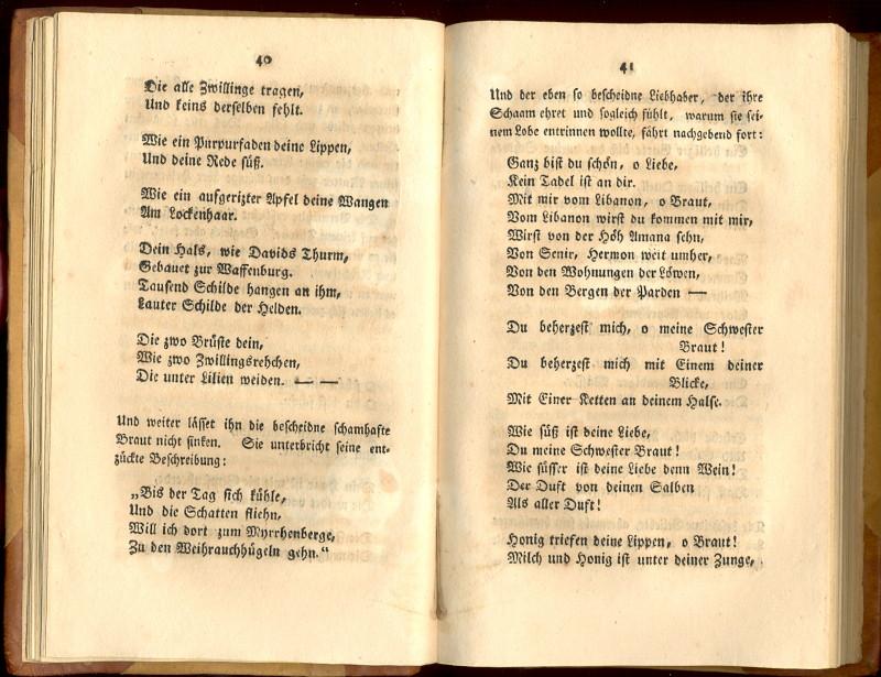 Lieder Der Liebe Die Altesten Und Schonsten Aus Morgenlande Nebst Vier Und Vierzig Alten Minneliedern Par Herder J G Gut Hardcover 1778 Antiquariat Buechel Baur