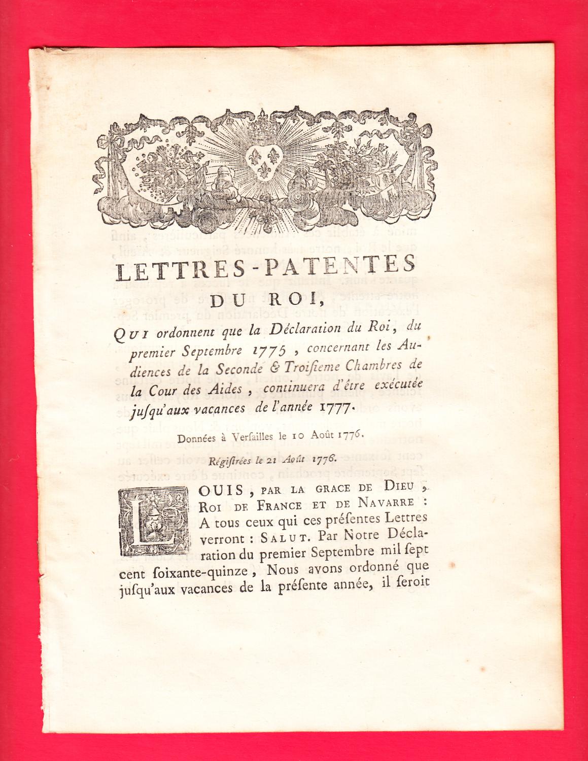 10 août lettre du roi à l'armée