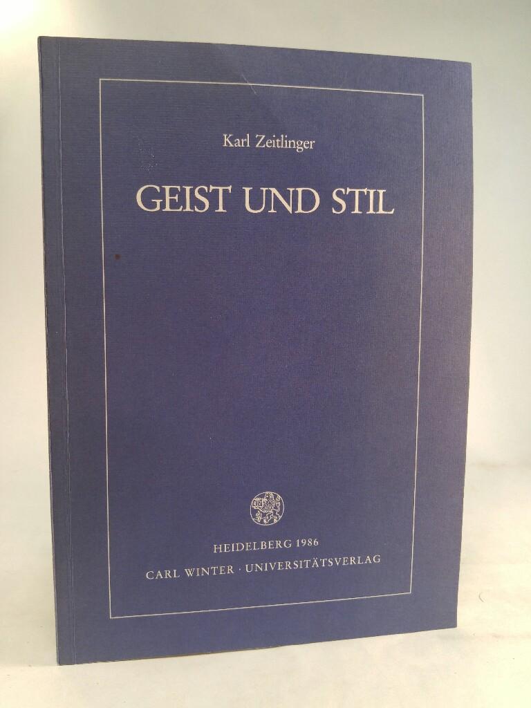 Geist und Stil - Karl, Zeitlinger